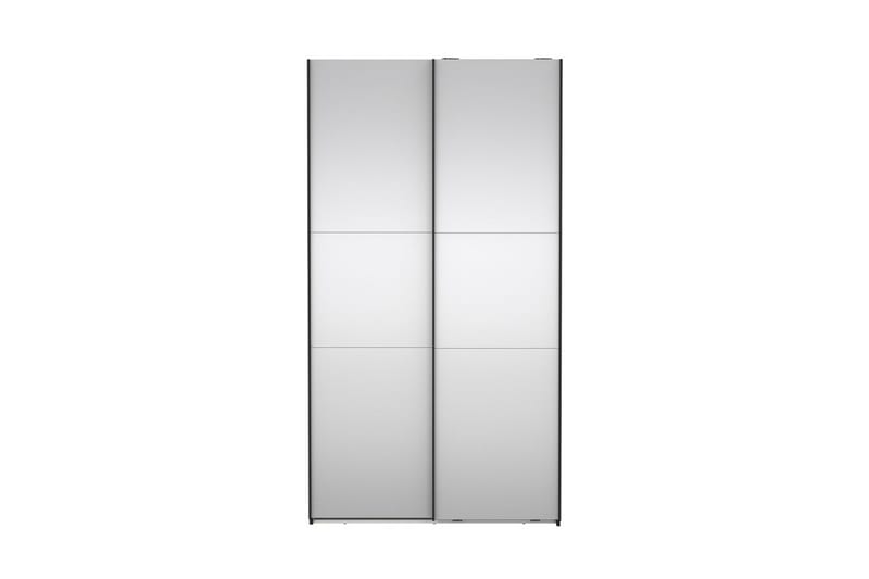 Takeru Garderobe med Spejl 119x220 cm - Sort - Opbevaring - Tøjopbevaring - Garderobeskabe