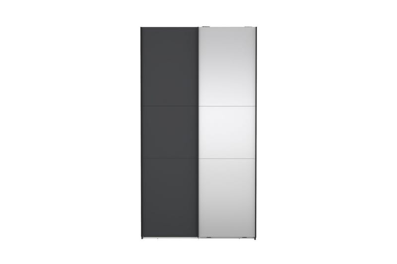 Takeru Garderobe med Spejl 119x221 cm - Grå - Opbevaring - Tøjopbevaring - Garderobeskabe