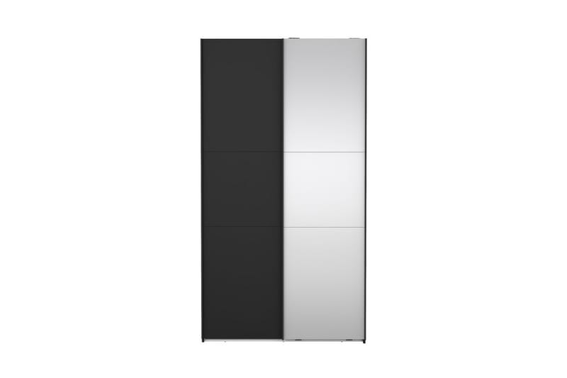 Takeru Garderobe med Spejl 119x221 cm - Sort - Opbevaring - Tøjopbevaring - Garderobeskabe