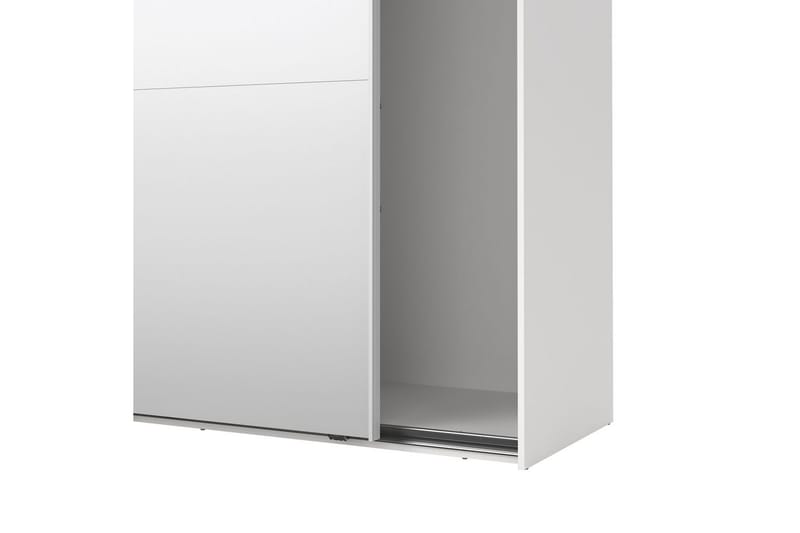 Takeru Garderobe med Spejl 179x200 cm - Hvid - Opbevaring - Tøjopbevaring - Garderobeskabe