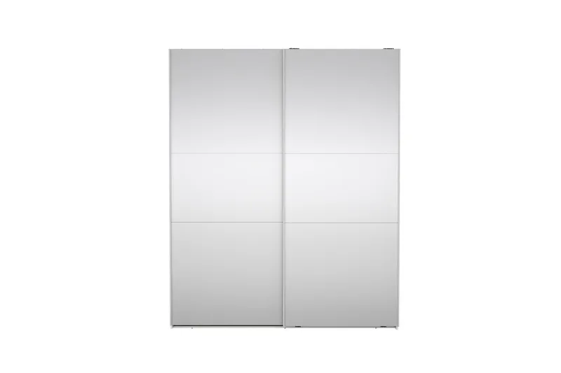 Takeru Garderobe med Spejl 179x220 cm - Hvid - Opbevaring - Tøjopbevaring - Garderobeskabe