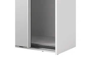 Takeru Garderobe med Spejl 179x220 cm - Hvid - Opbevaring - Tøjopbevaring - Garderobeskabe