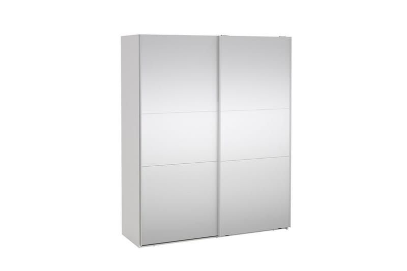Takeru Garderobe med Spejl 179x220 cm - Hvid - Opbevaring - Tøjopbevaring - Garderobeskabe
