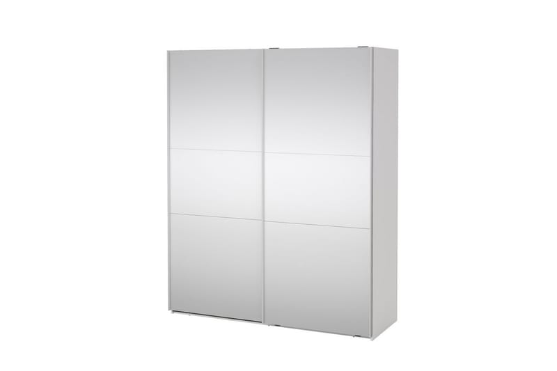Takeru Garderobe med Spejl 179x220 cm - Hvid - Opbevaring - Tøjopbevaring - Garderobeskabe