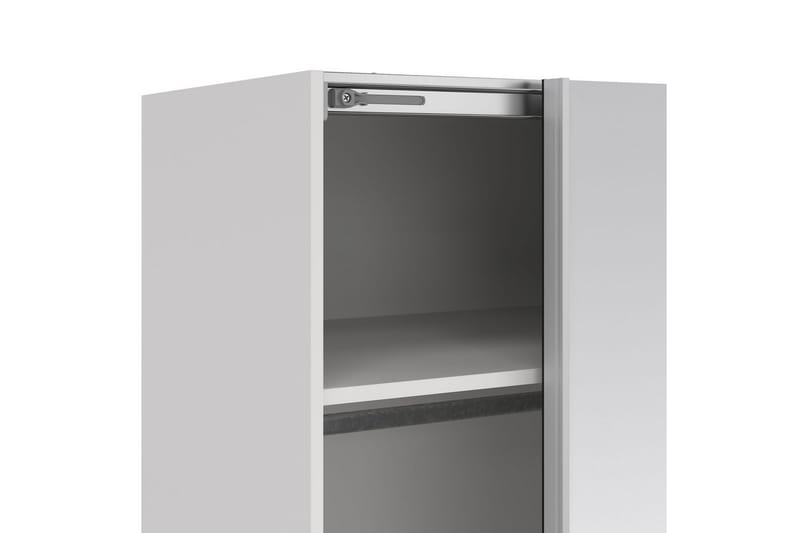 Takeru Garderobe med Spejl 179x220 cm - Hvid - Opbevaring - Tøjopbevaring - Garderobeskabe