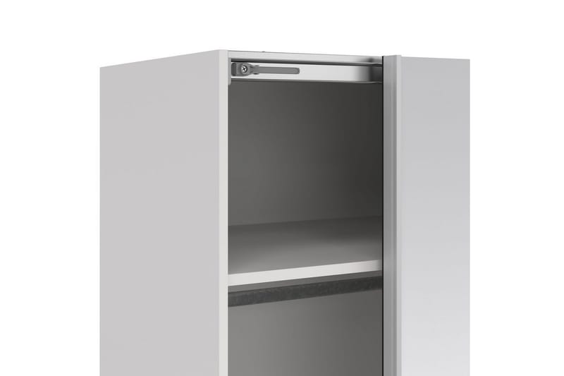 Takeru Garderobe med Spejl 179x220 cm - Hvid - Opbevaring - Tøjopbevaring - Garderobeskabe