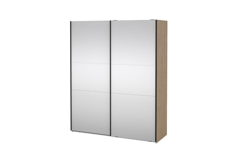 Takeru Garderobe med Spejl 179x220 cm, Natur