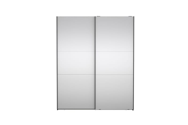 Takeru Garderobe med Spejl 179x220 cm - Sort - Opbevaring - Tøjopbevaring - Garderobeskabe