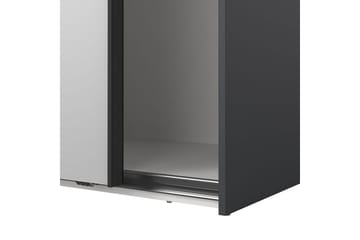 Takeru Garderobe med Spejl 179x220 cm - Sort - Opbevaring - Tøjopbevaring - Garderobeskabe