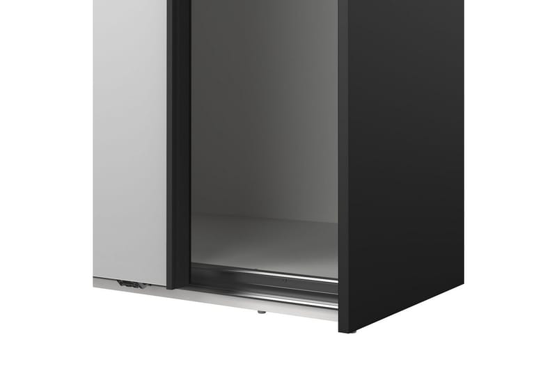 Takeru Garderobe med Spejl 179x221 cm - Askegrå - Opbevaring - Tøjopbevaring - Garderobeskabe