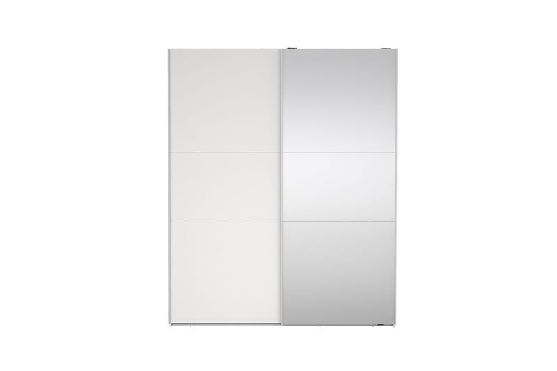 Takeru Garderobe med Spejl 179x221 cm - Hvid - Opbevaring - Tøjopbevaring - Garderobeskabe