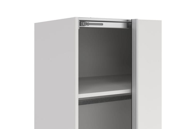Takeru Garderobe med Spejl 179x221 cm - Hvid - Opbevaring - Tøjopbevaring - Garderobeskabe