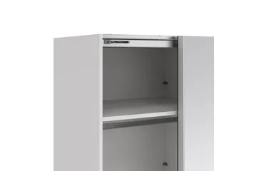 Takeru Garderobe med Spejl 244x220 cm - Hvid - Opbevaring - Tøjopbevaring - Garderobeskabe