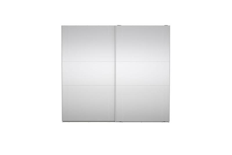 Takeru Garderobe med Spejl 244x220 cm - Hvid - Opbevaring - Tøjopbevaring - Garderobeskabe
