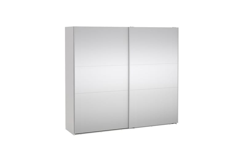 Takeru Garderobe med Spejl 244x220 cm - Hvid - Opbevaring - Tøjopbevaring - Garderobeskabe