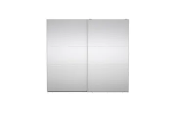 Takeru Garderobe med Spejl 244x220 cm - Hvid - Opbevaring - Tøjopbevaring - Garderobeskabe