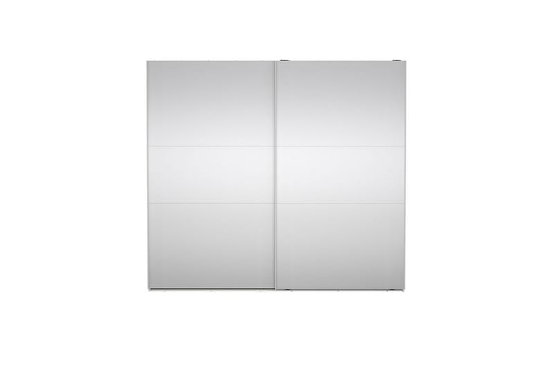 Takeru Garderobe med Spejl 244x220 cm - Hvid - Opbevaring - Tøjopbevaring - Garderobeskabe