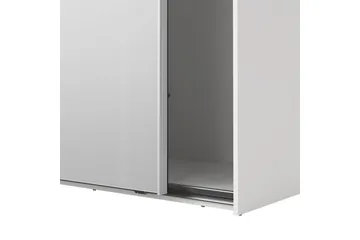 Takeru Garderobe med Spejl 244x220 cm - Hvid - Opbevaring - Tøjopbevaring - Garderobeskabe