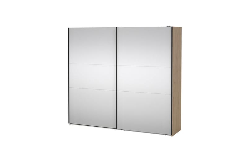 Takeru Garderobe med Spejl 244x220 cm, Natur