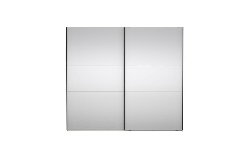 Takeru Garderobe med Spejl 244x220 cm - Natur - Opbevaring - Tøjopbevaring - Garderobeskabe