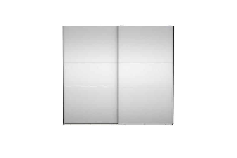 Takeru Garderobe med Spejl 244x220 cm - Sort - Opbevaring - Tøjopbevaring - Garderobeskabe