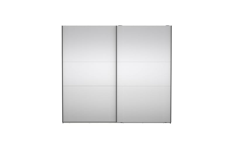 Takeru Garderobe med Spejl 244x220 cm - Sort - Opbevaring - Tøjopbevaring - Garderobeskabe