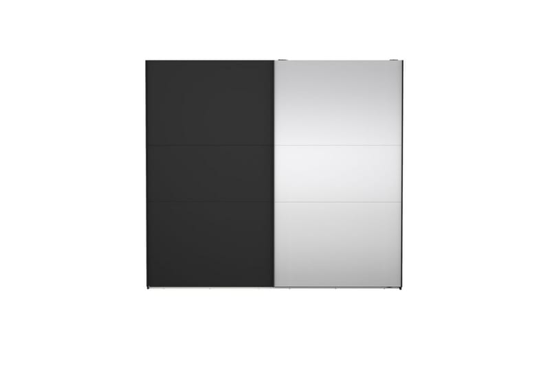 Takeru Garderobe med Spejl 244x221 cm - Askegrå - Opbevaring - Tøjopbevaring - Garderobeskabe