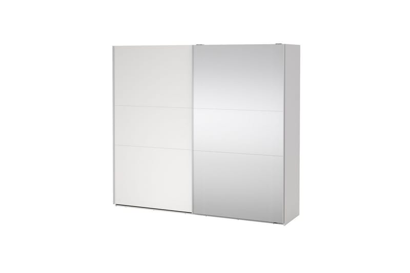 Takeru Garderobe med Spejl 244x221 cm - Hvid - Opbevaring - Tøjopbevaring - Garderobeskabe