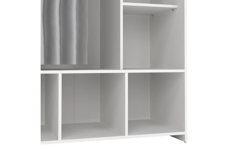 Takuto Garderobskab 105x180 cm - Hvid/Lysegrå - Opbevaring - Tøjopbevaring - Garderobeskabe - Garderobeskab & klædeskab