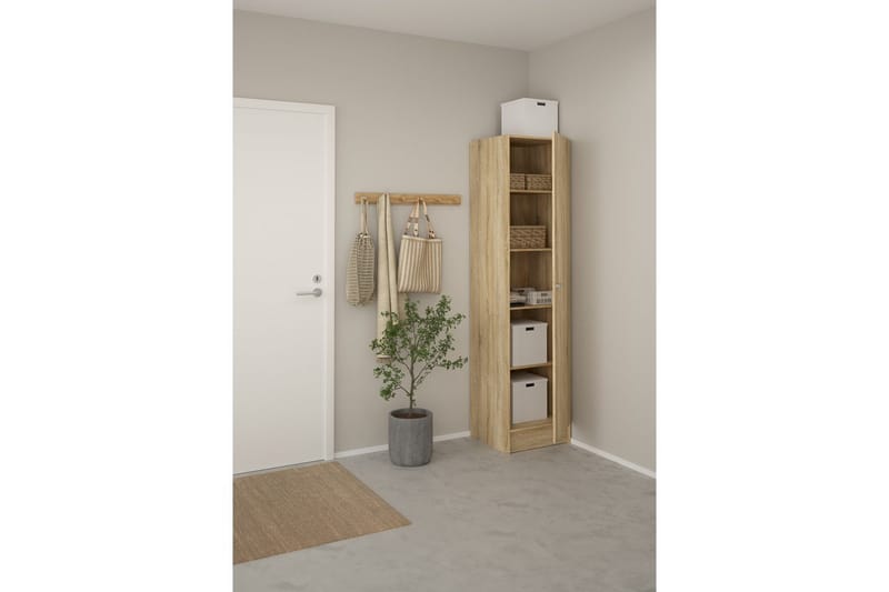 Talim Garderobskab 49x200 cm - Natur - Opbevaring - Tøjopbevaring - Garderobeskabe - Garderobeskab & klædeskab