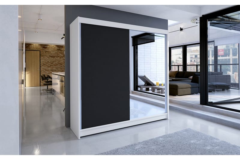 Talin garderobe 180x58x215 cm - Opbevaring - Tøjopbevaring - Garderobeskabe