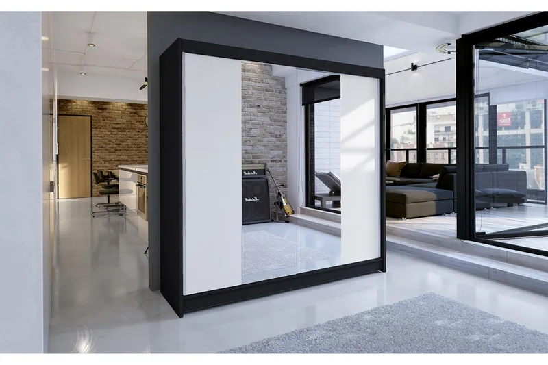 Talin garderobe 180x58x215 cm - Opbevaring - Tøjopbevaring - Garderobeskabe