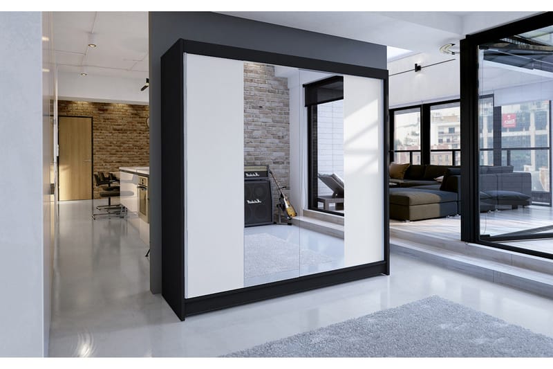 Talin garderobe 180x58x215 cm - Opbevaring - Tøjopbevaring - Garderobeskabe