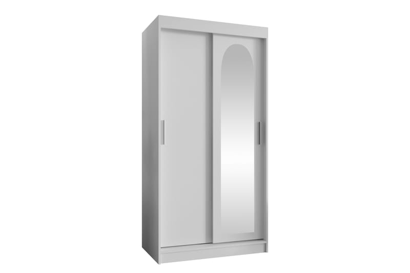 Tallmo Garderobe Med Spejl 100x200 cm - Opbevaring - Tøjopbevaring - Garderobeskabe