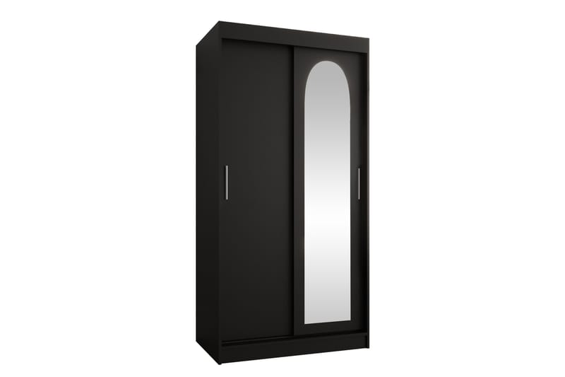 Tallmo Garderobe Med Spejl 100x200 cm - Opbevaring - Tøjopbevaring - Garderobeskabe