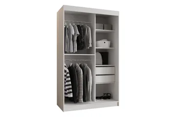 Tallmo Garderobe Med Spejl 120x200 cm - Opbevaring - Tøjopbevaring - Garderobeskabe