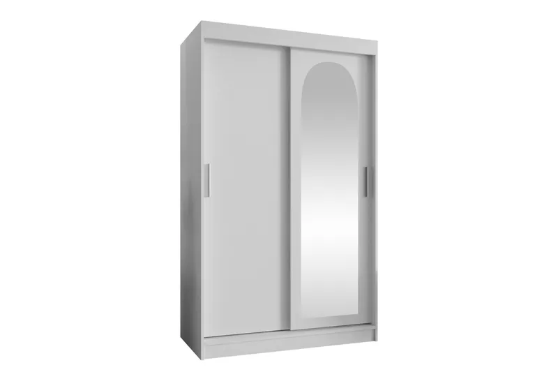 Tallmo Garderobe Med Spejl 120x200 cm - Opbevaring - Tøjopbevaring - Garderobeskabe