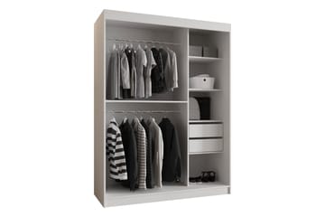 Tallmo Garderobe Med Spejl 150x200 cm - Opbevaring - Tøjopbevaring - Garderobeskabe