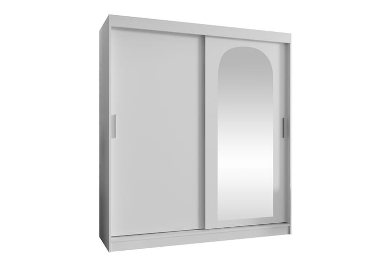 Tallmo Garderobe Med Spejl 180x200 cm - Opbevaring - Tøjopbevaring - Garderobeskabe