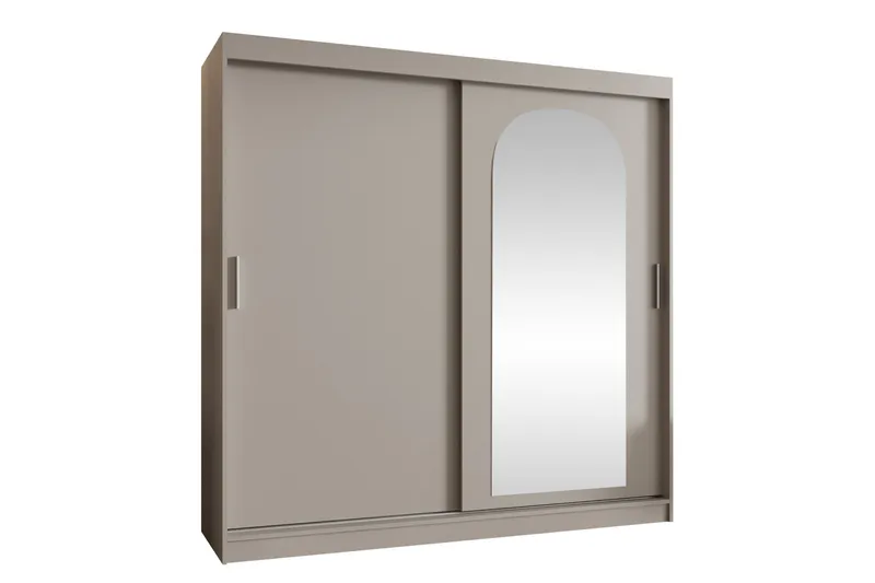 Tallmo Garderobe Med Spejl 200x200 cm - Opbevaring - Tøjopbevaring - Garderobeskabe