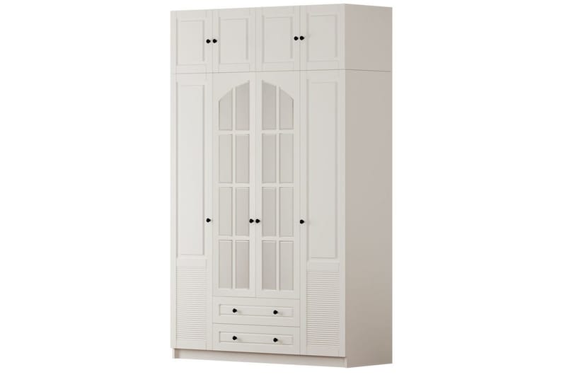 Talren Garderobe 140x210 cm, Mat Hvid