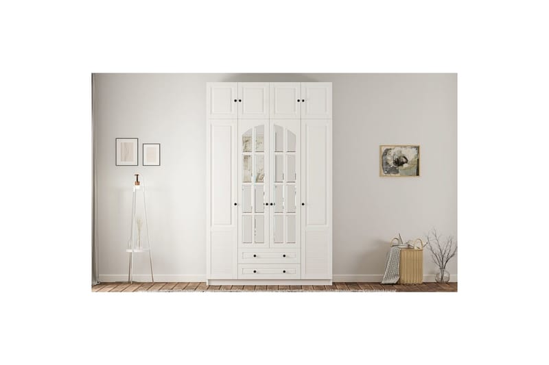 Talren Garderobe 140x240 cm - Mat Hvid - Opbevaring - Tøjopbevaring - Garderobeskabe
