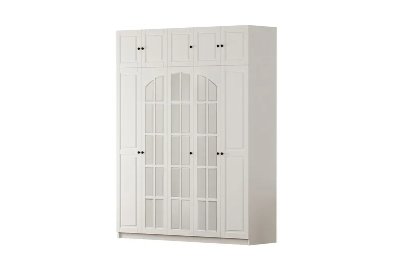 Talren Garderobe 175x210 cm, Mat Hvid