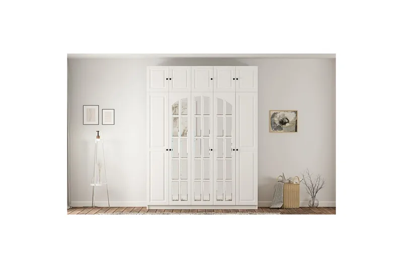 Talren Garderobe 175x210 cm - Mat Hvid - Opbevaring - Tøjopbevaring - Garderobeskabe - Garderobeskab & klædeskab