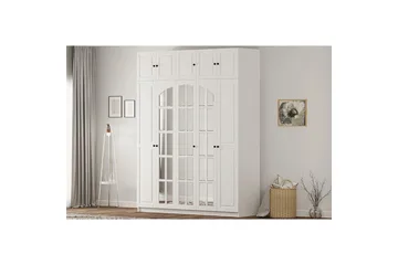Talren Garderobe 175x210 cm - Mat Hvid - Opbevaring - Tøjopbevaring - Garderobeskabe - Garderobeskab & klædeskab