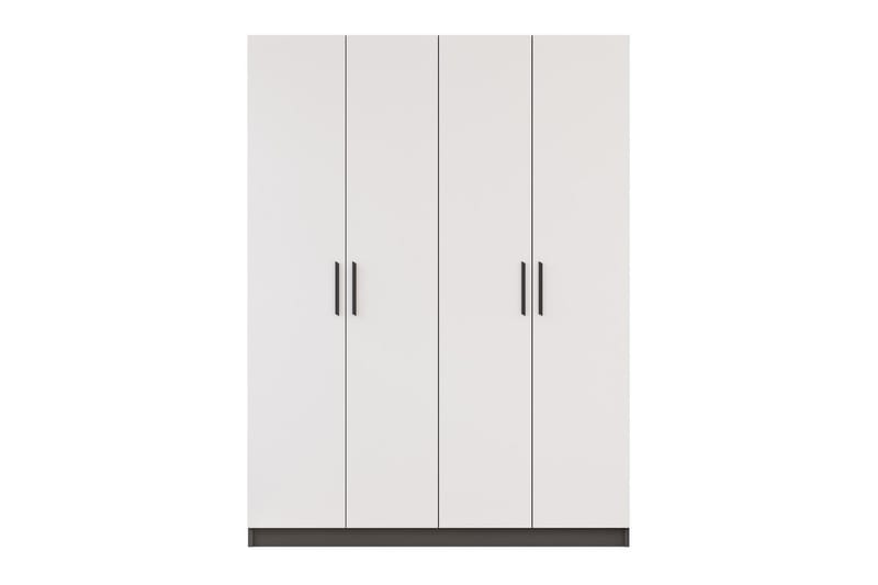 Taren Garderobe 120x180 cm, Mat Hvid/Antracit