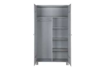 Tenney Garderobe 202 cm - Grå Fyrretræ - Opbevaring - Tøjopbevaring - Garderobeskabe