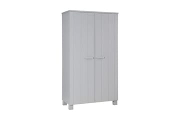Tenney Garderobe 202 cm - Grå Fyrretræ - Opbevaring - Tøjopbevaring - Garderobeskabe