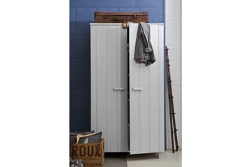 Tenney Garderobe 202 cm - Grå Fyrretræ - Opbevaring - Tøjopbevaring - Garderobeskabe