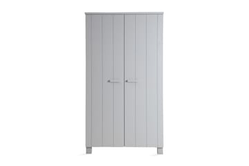 Tenney Garderobe 202 cm - Grå Fyrretræ - Opbevaring - Tøjopbevaring - Garderobeskabe
